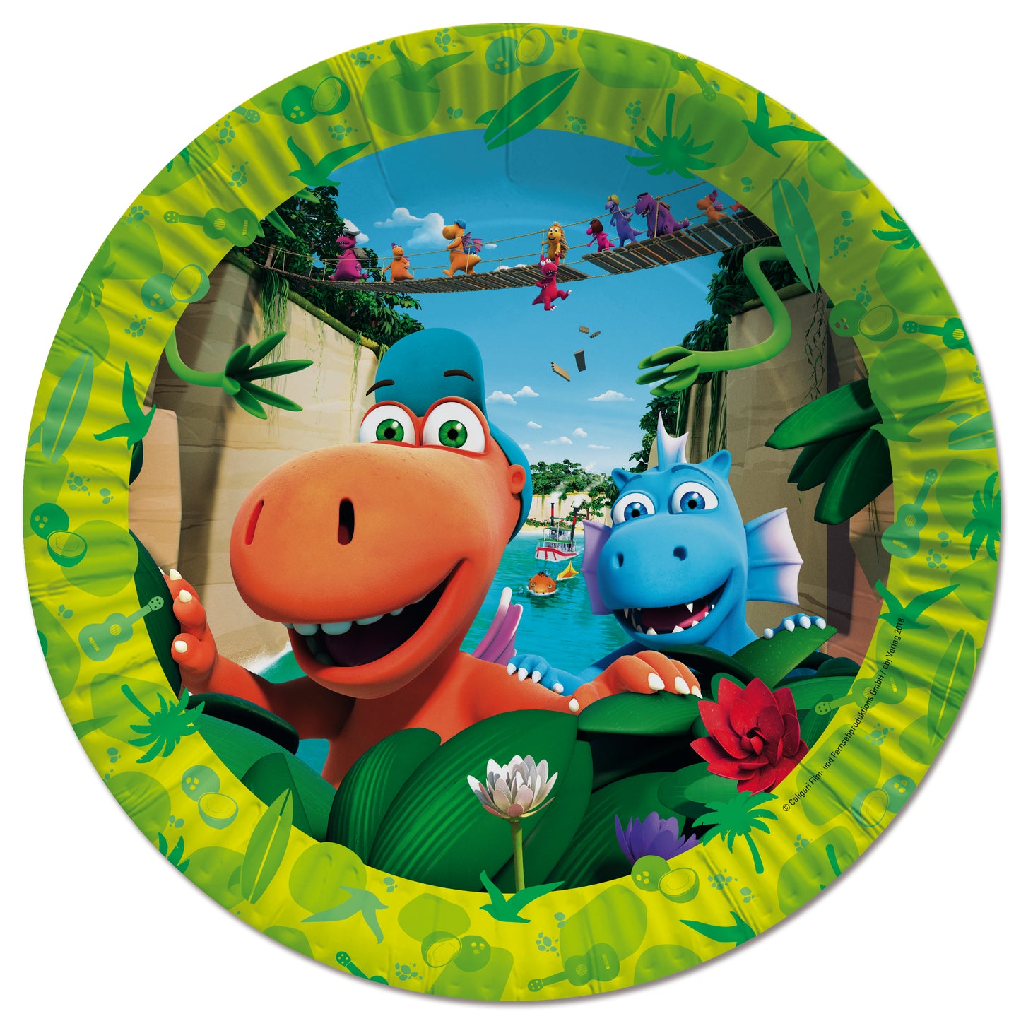 Drache Kokosnuss Teller