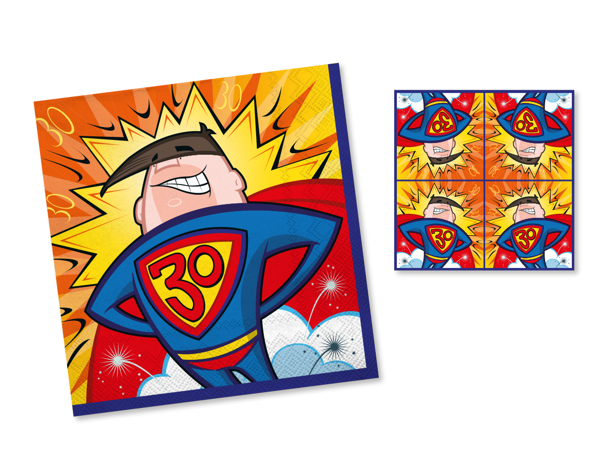 30 Geburtstag Servietten