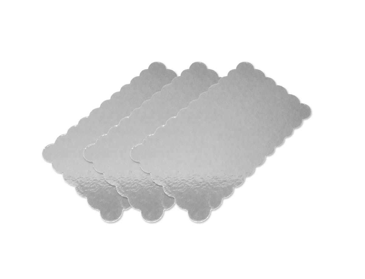 Kuchenplatte Rechteckig Silber