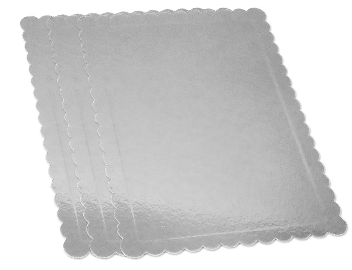 Kuchenplatte Rechteckig Silber