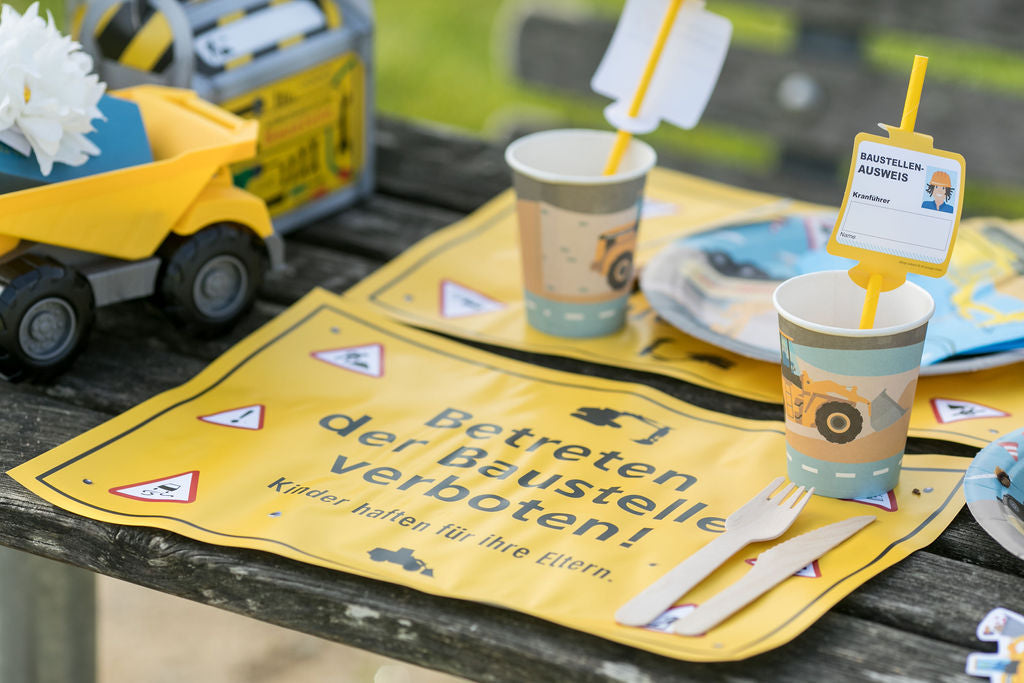 Baustelle Platzset