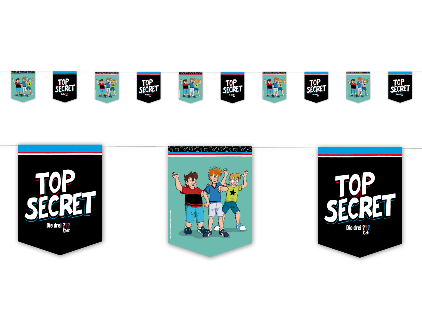 Die Drei ??? Kids Wimpelkette
