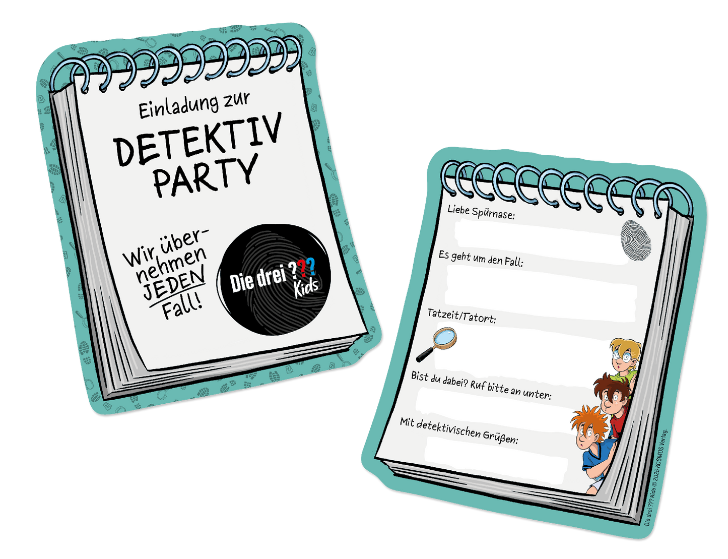 Die Drei ??? Kids Einladungen