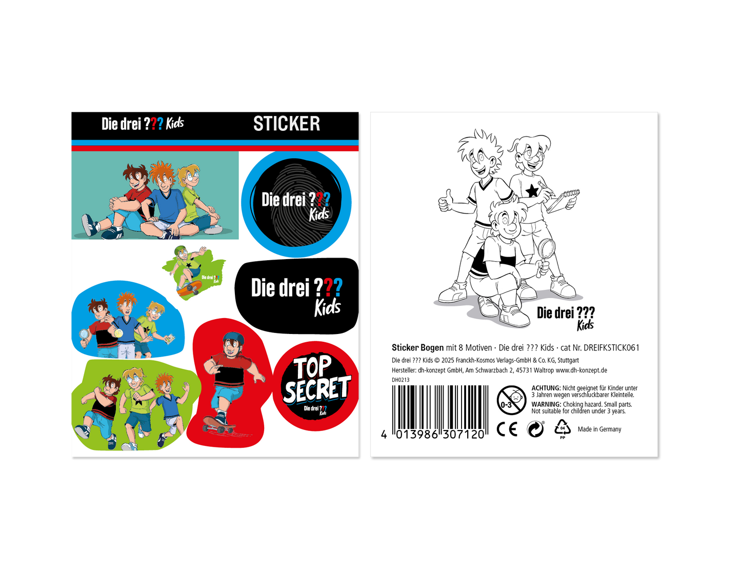 Die Drei ??? Kids Sticker