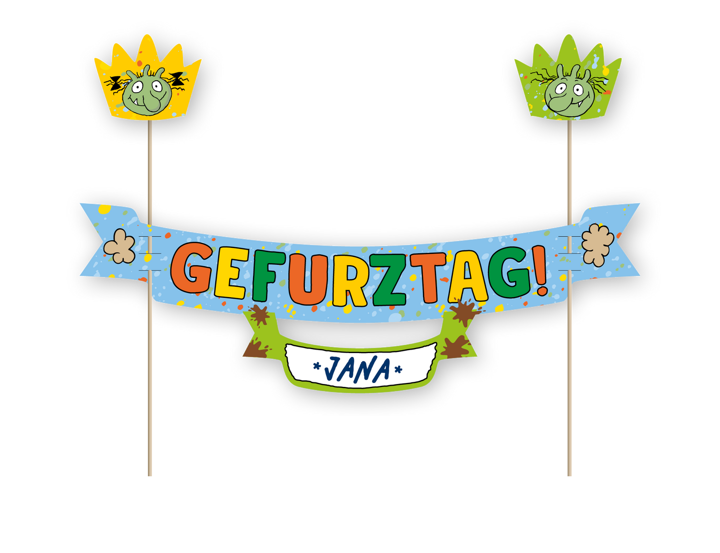 Die Olchis Tortenbanner