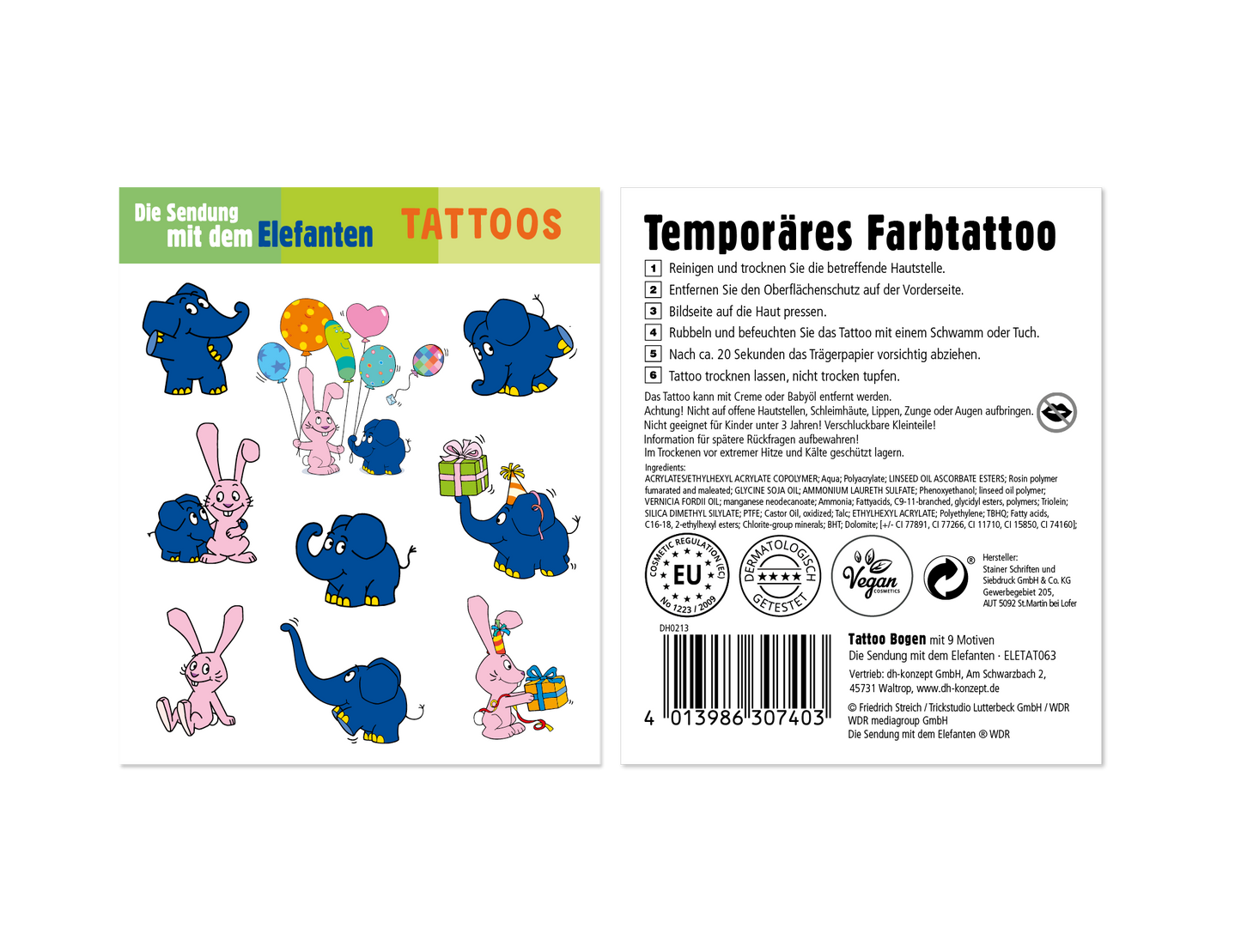 Die Sendung mit dem Elefanten Tattoos
