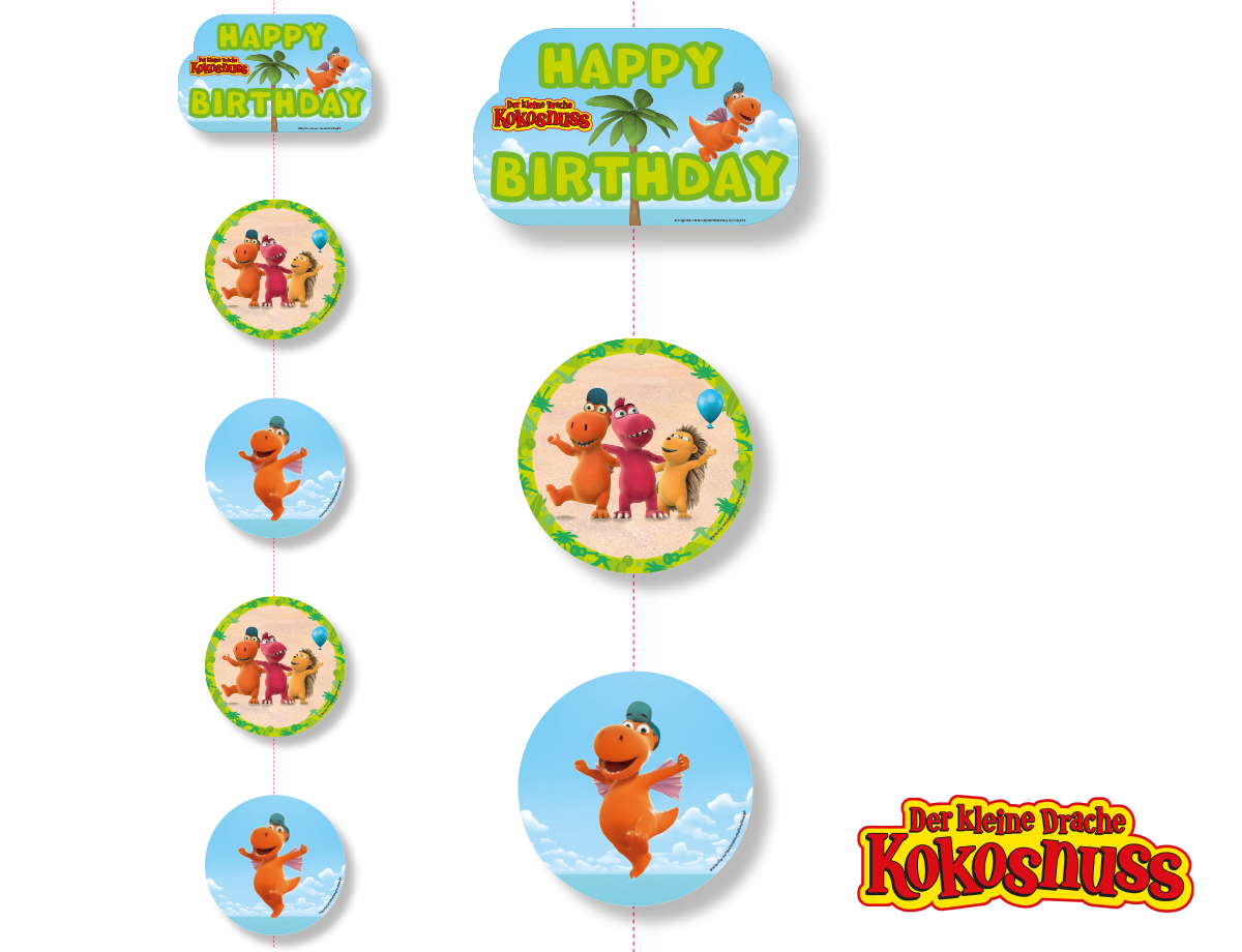 Drache Kokosnuss Deckenhänger