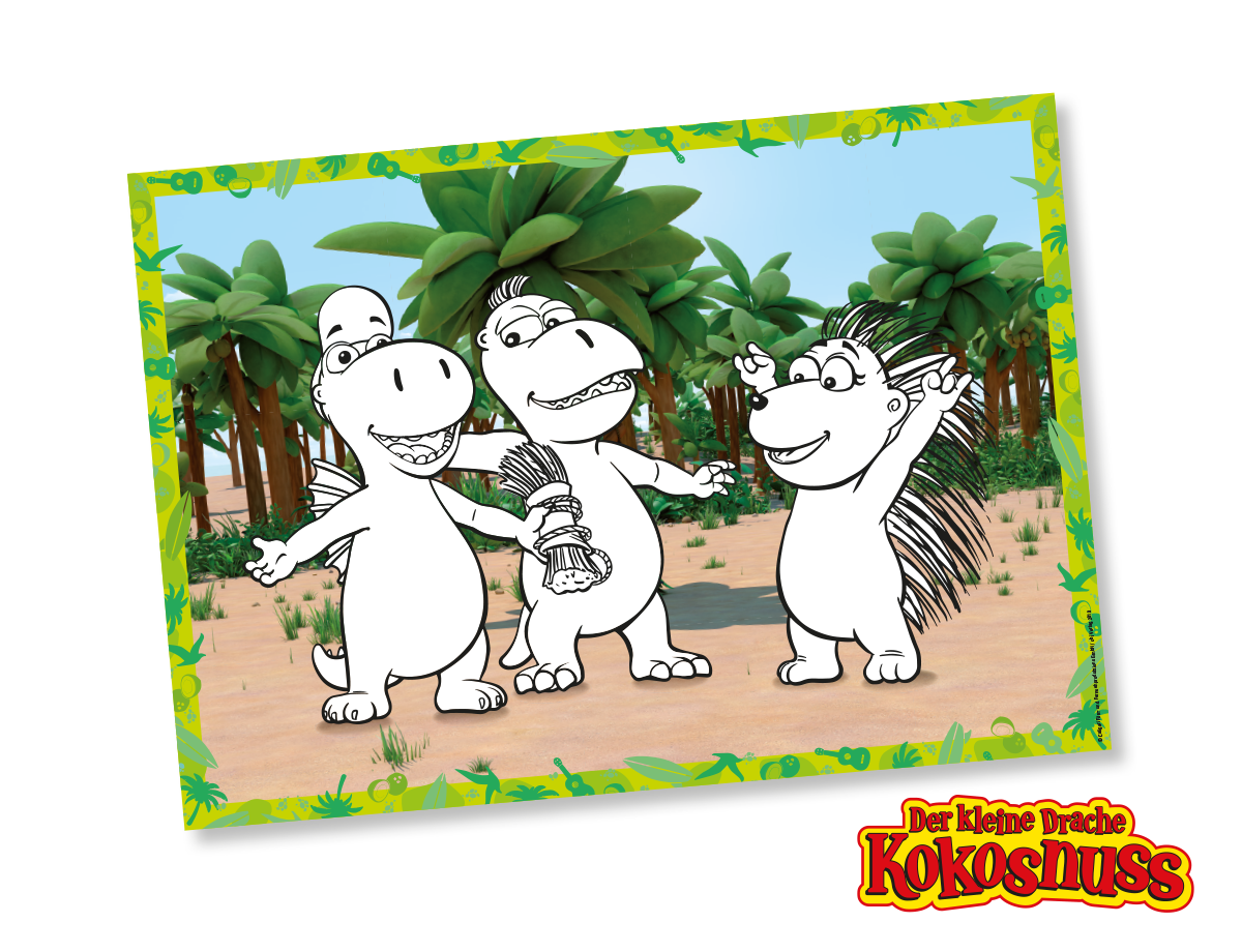 Drache Kokosnuss Platzsets