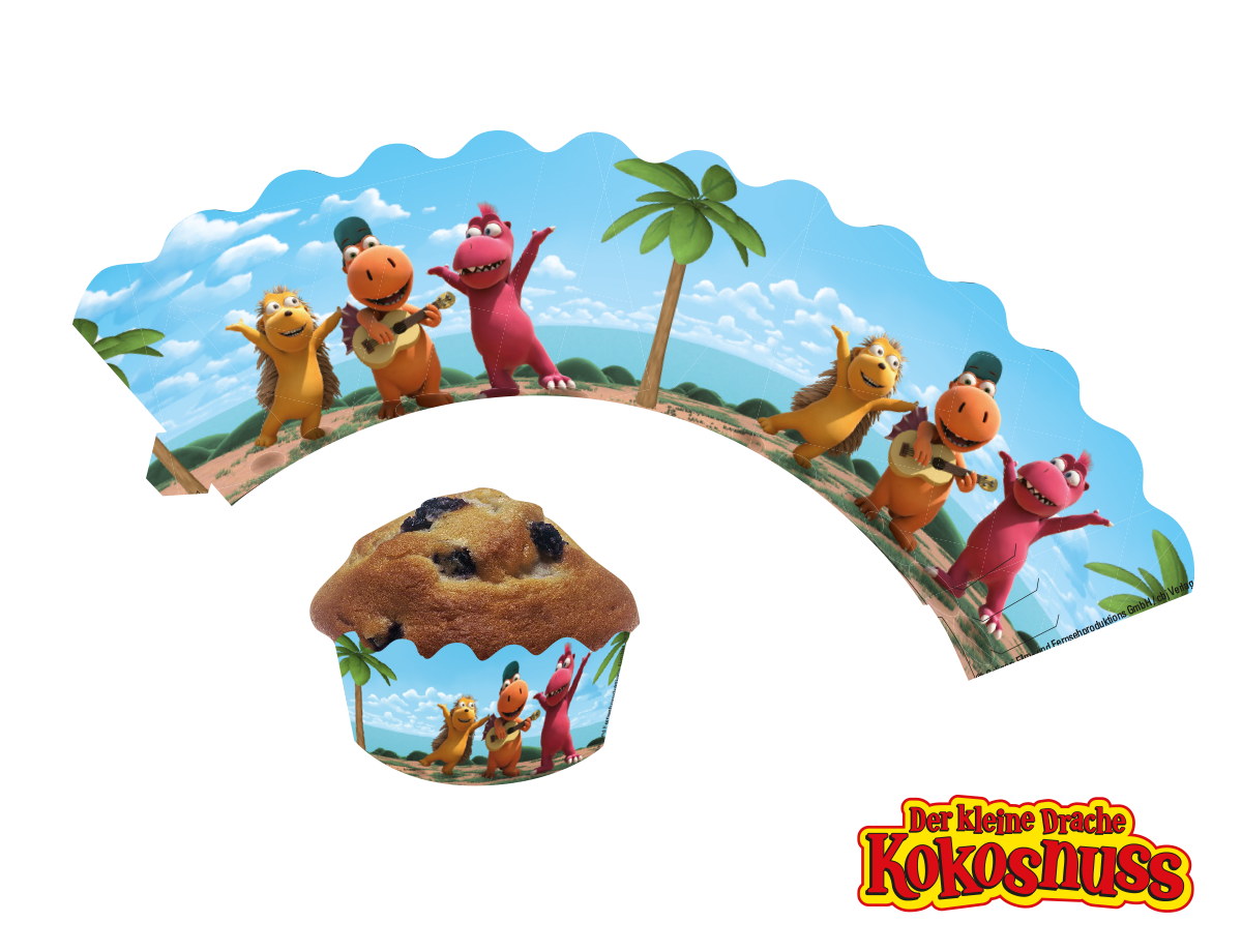 Drache Kokosnuss Deko Banderolen