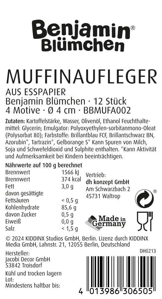 Benjamin Blümchen Muffinaufleger