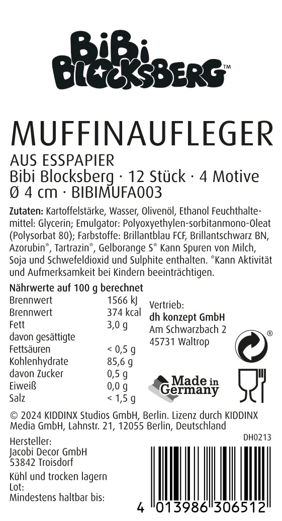 Bibi Blocksberg Muffinaufleger