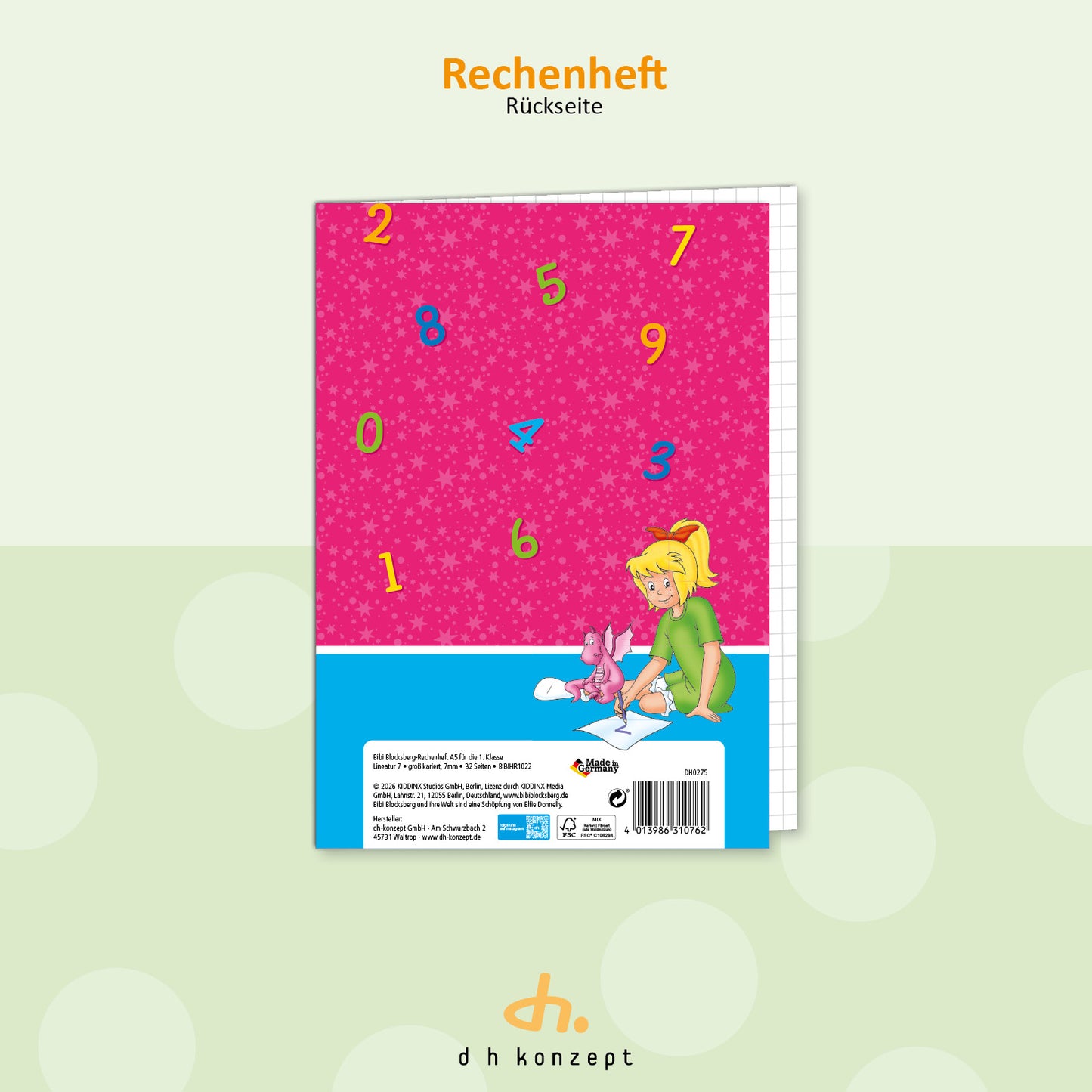 Bibi Blocksberg Schulheft Rechnen