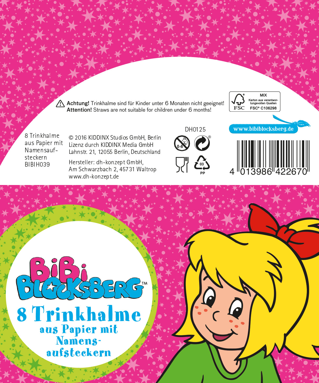 Bibi Blocksberg Trinkhalme