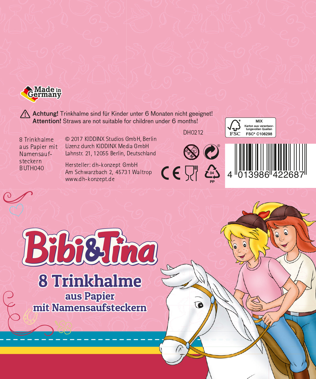 Bibi und Tina Trinkhalme