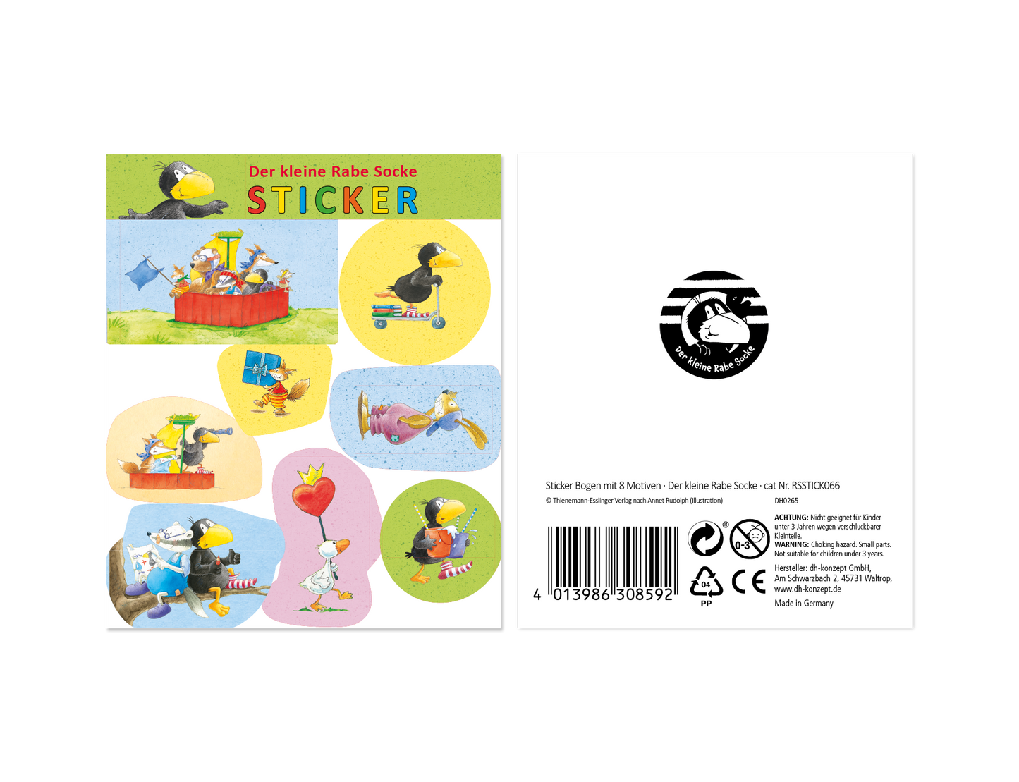 Rabe Socke Sticker