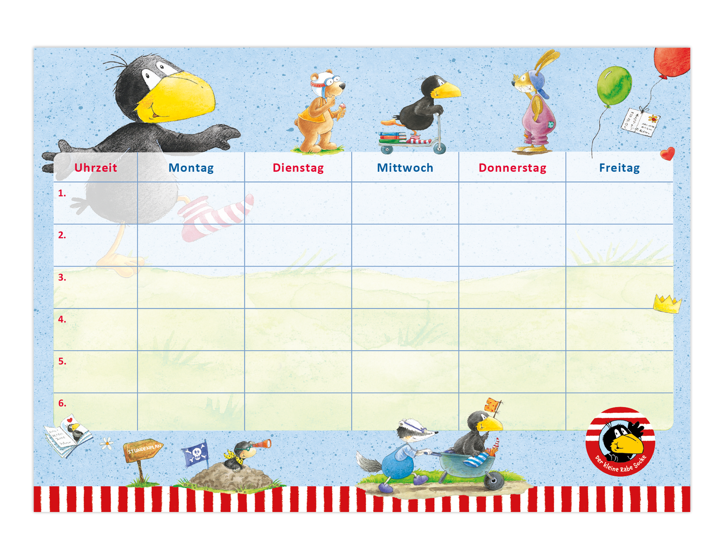 Rabe Socke Stundenplan