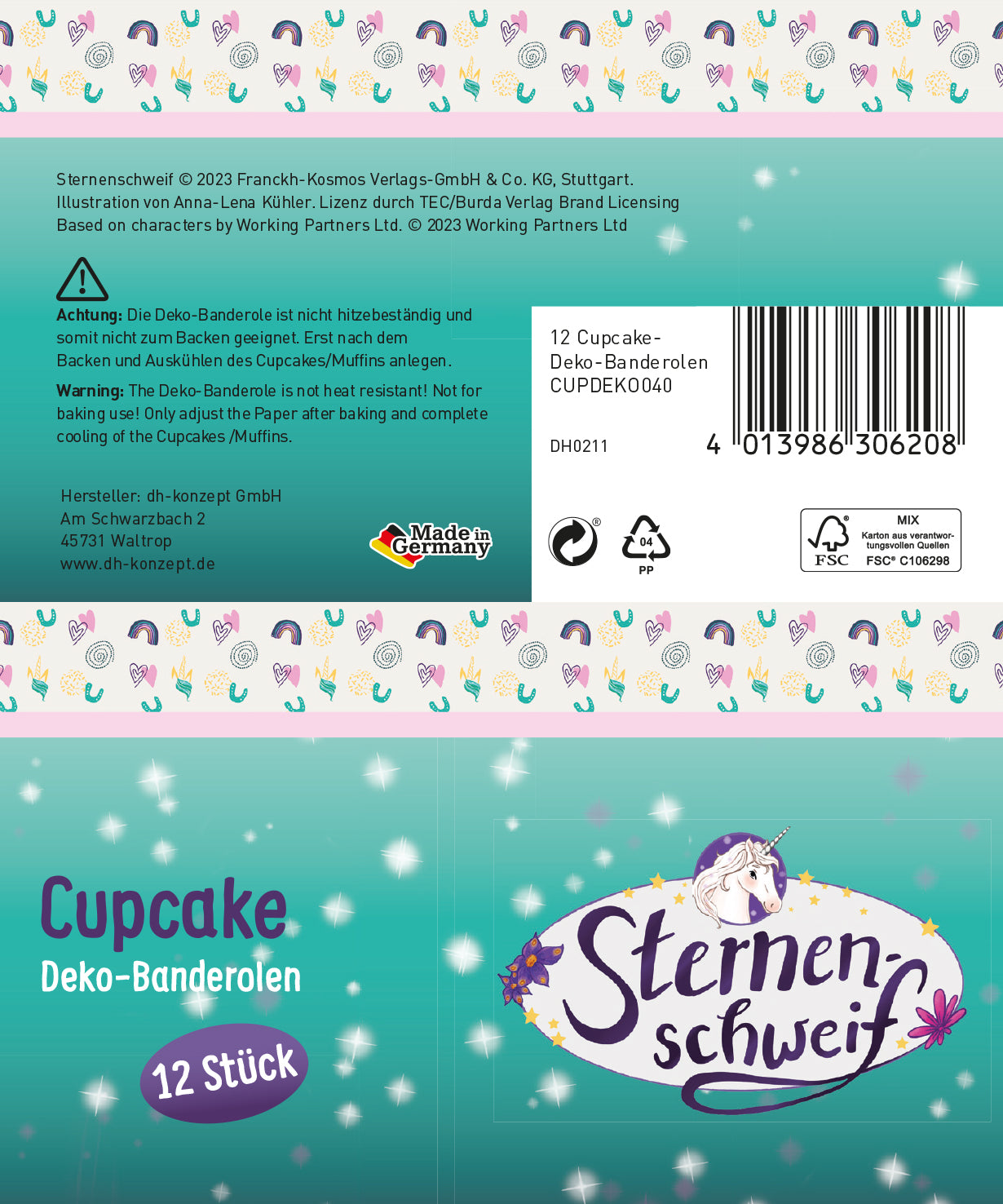 Sternenschweif Deko Banderolen