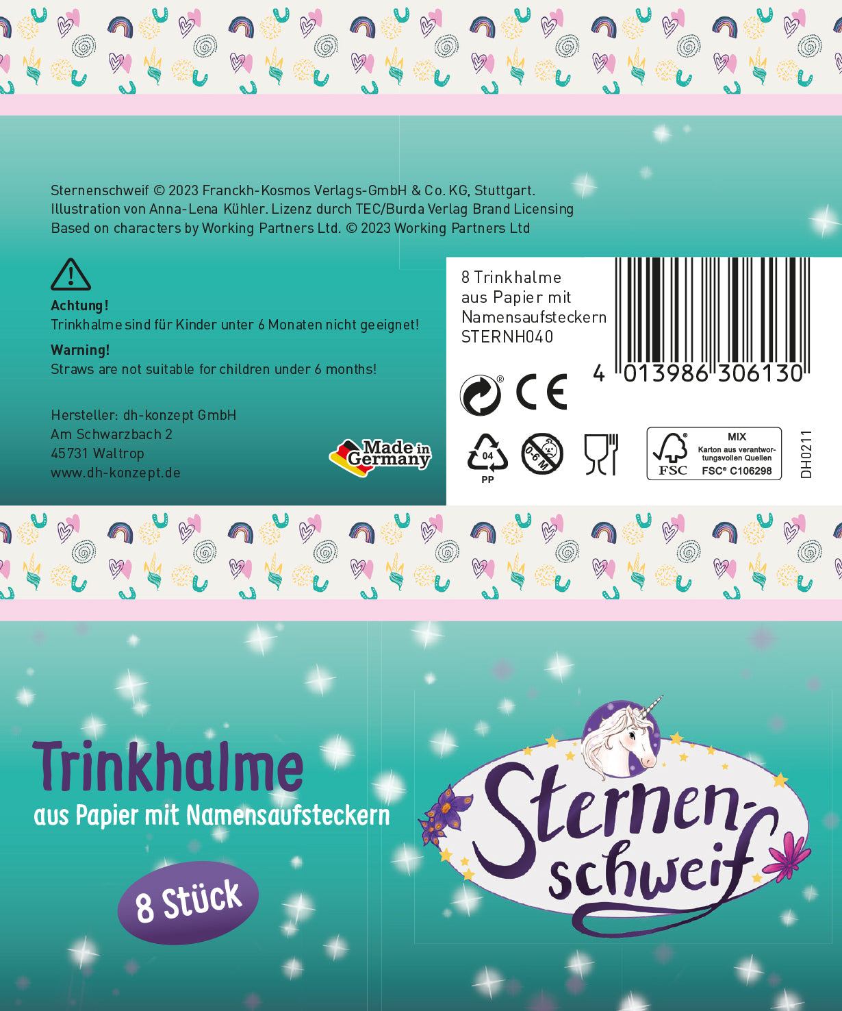 Sternenschweif Trinkhalme