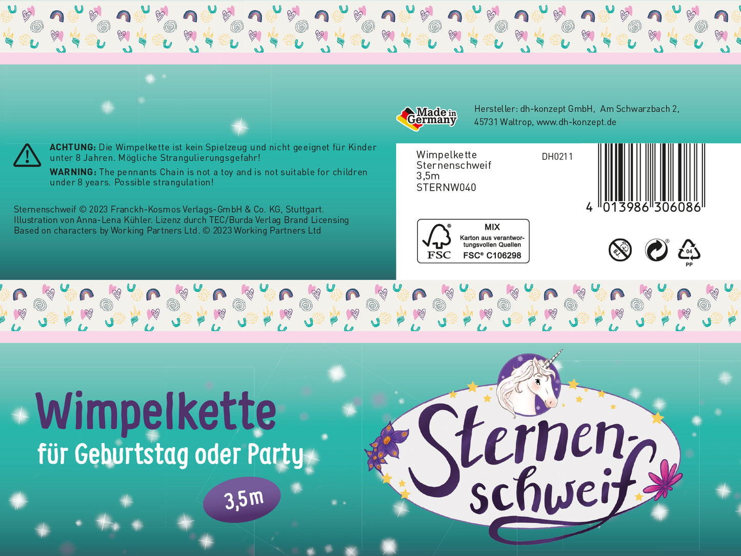Sternenschweif Wimpelkette