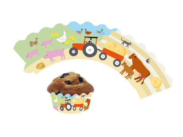 Bauernhof Cupcake Banderole