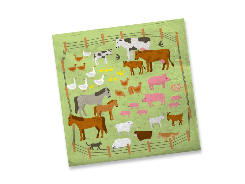 Isis Bauernhof Servietten