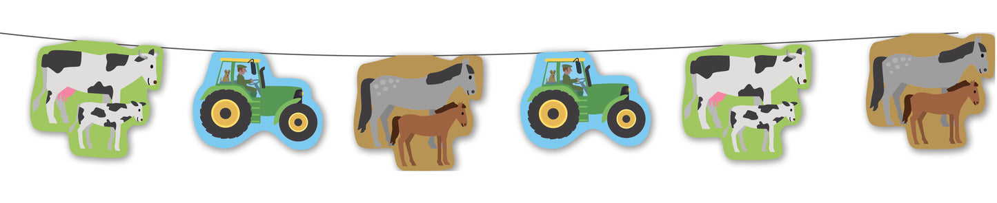 Bauernhof Wimpelkette