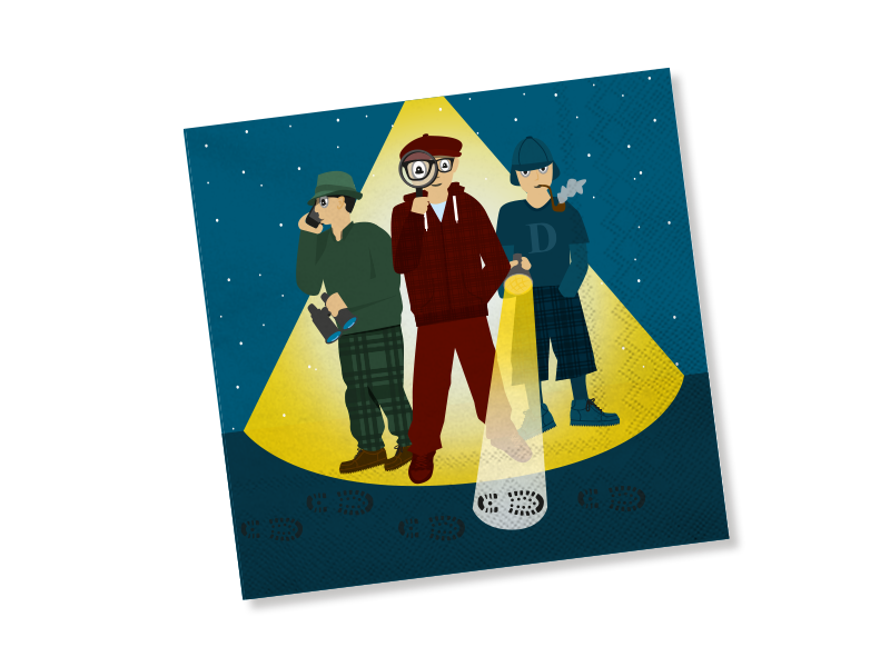 Detektive Servietten