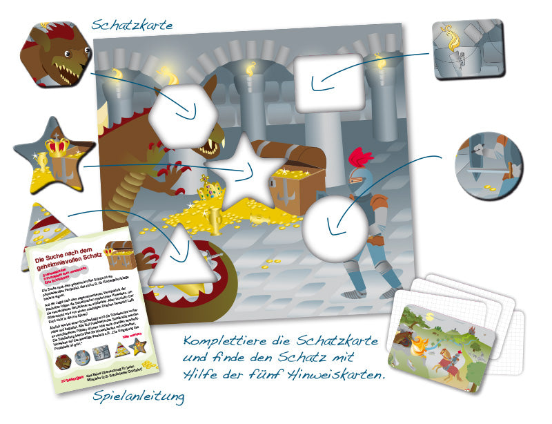 Drache und Ritter Schatzsuche