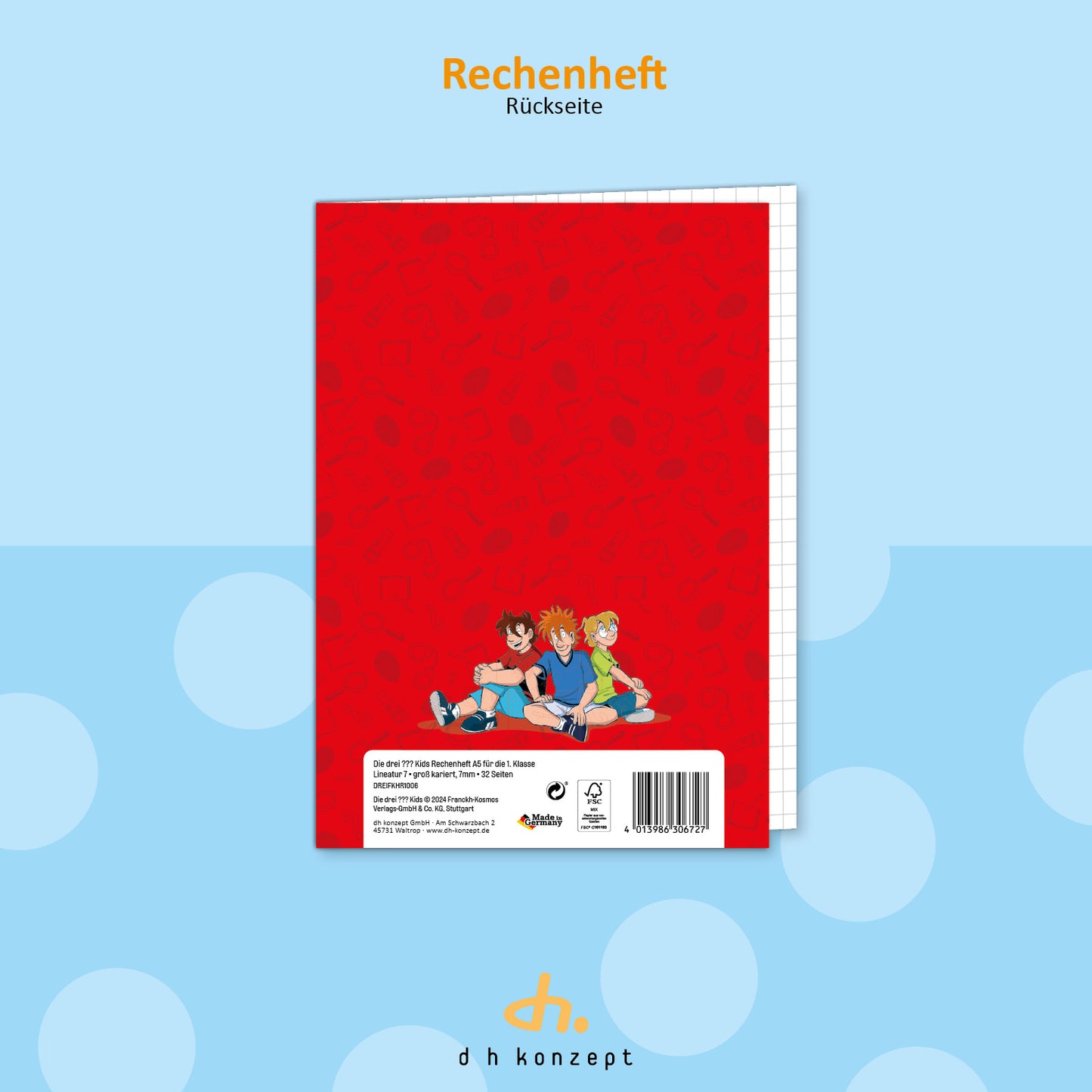 Die drei ??? Kids Rechenheft