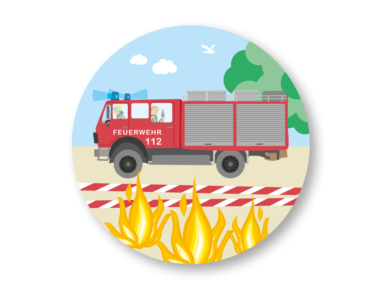 Feuerwehr Tortenaufleger