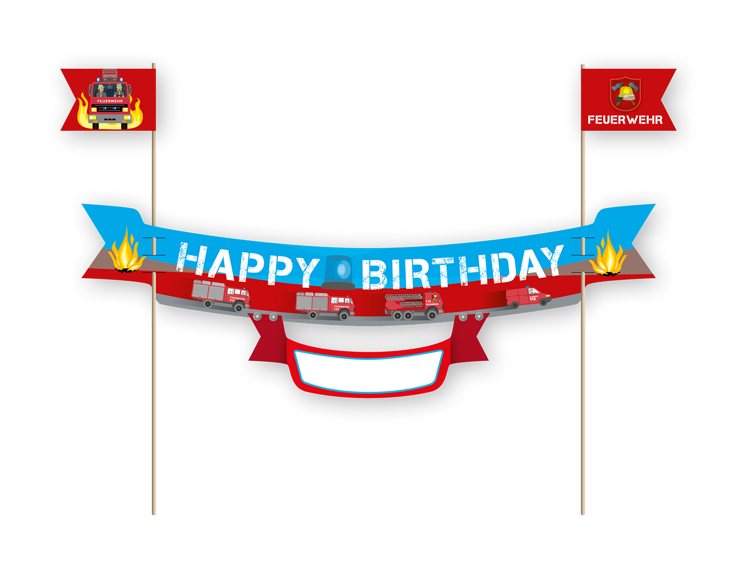 Feuerwehr Tortenbanner
