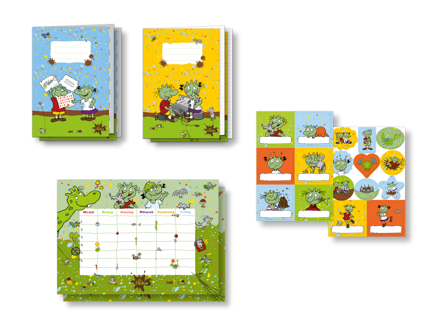 Die Olchis Schulanfang Set