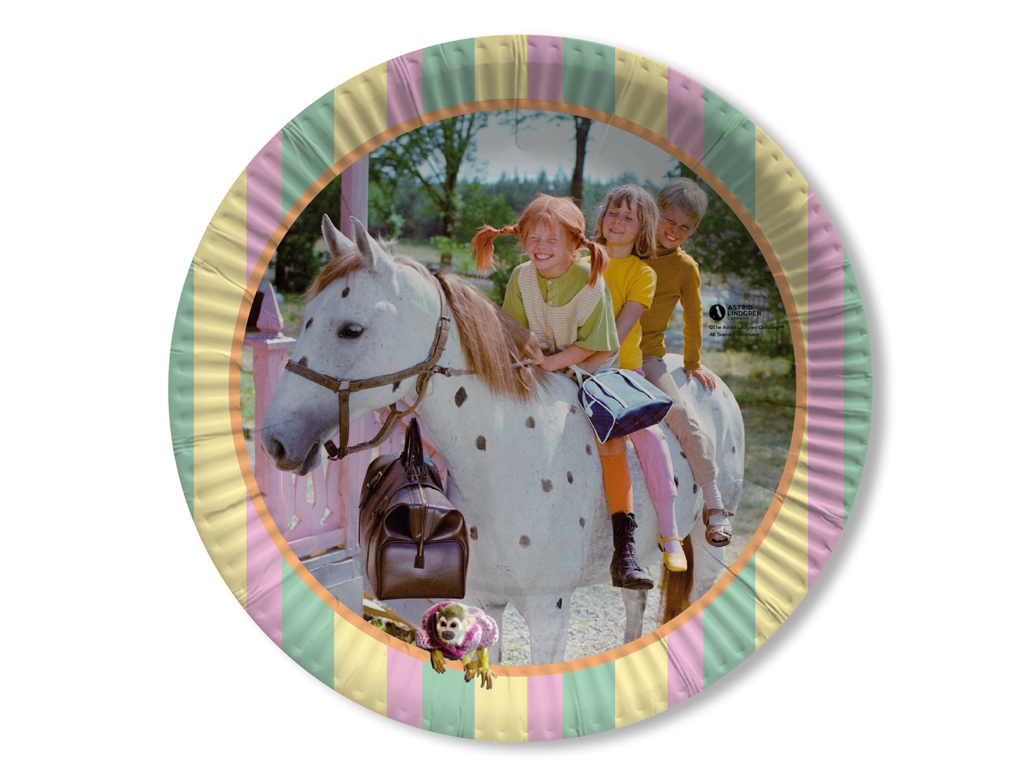 Pippi Langstrumpf Pappteller