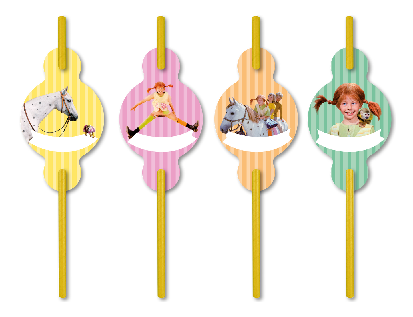 Pippi Langstrumpf Trinkhalme