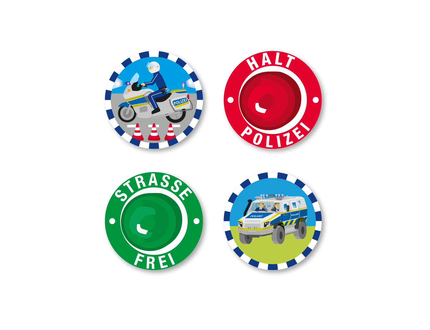 Polizei Muffinaufleger