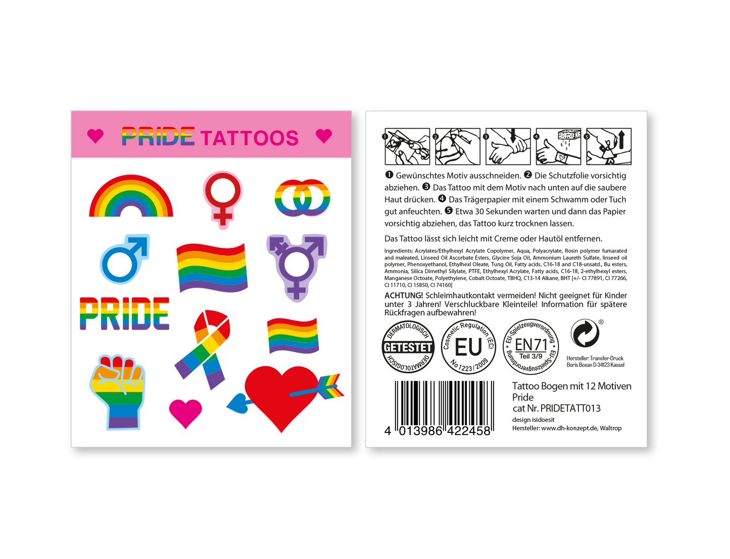 Pride Regenbogen Tattoo