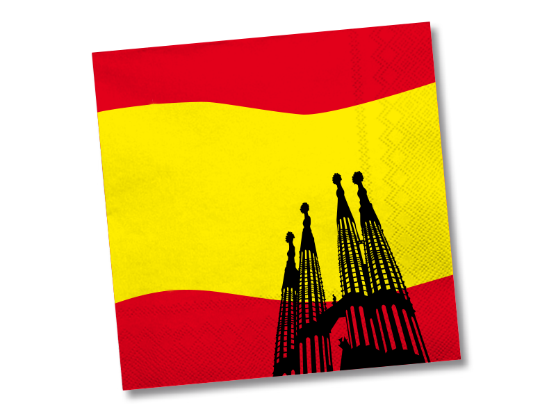 Spanien Servietten Kirche