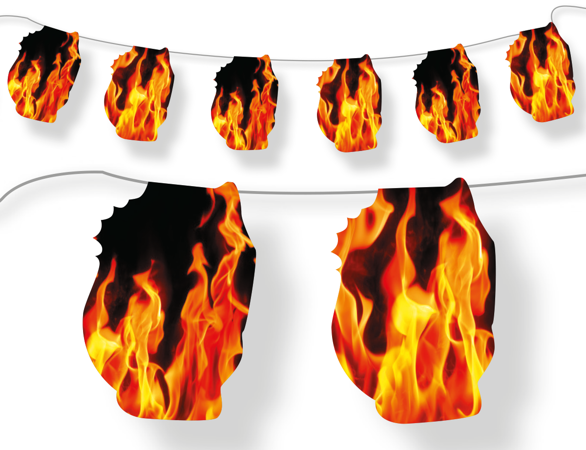 Feueroptik Wimpelkette
