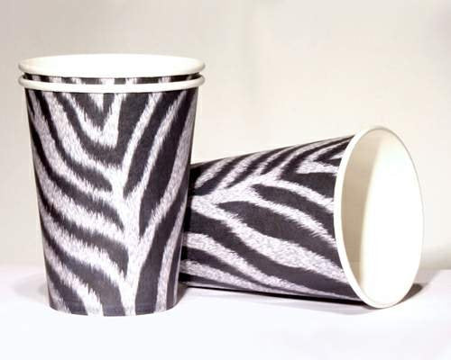 Becher Zebra