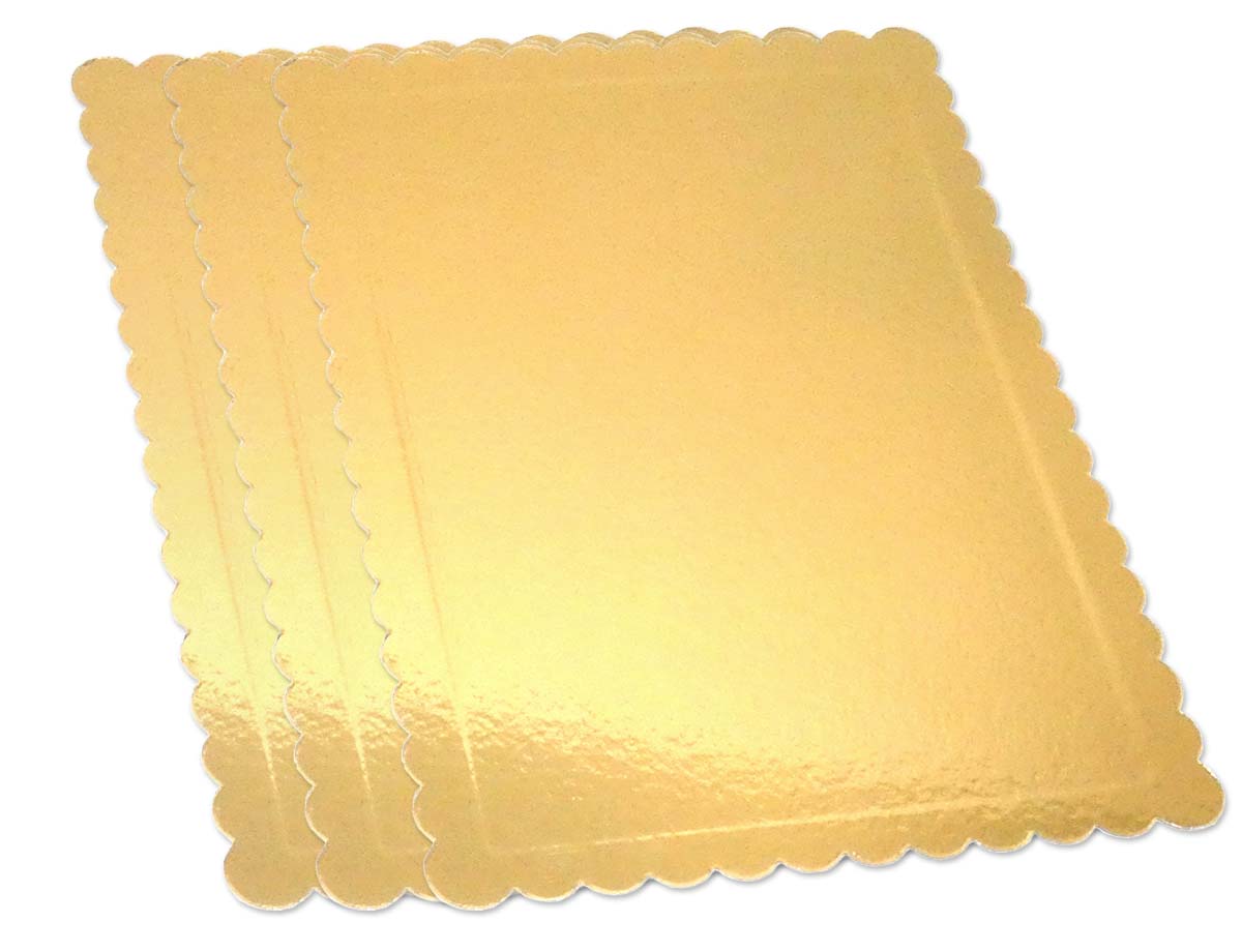 Kuchenplatte Rechteckig Gold