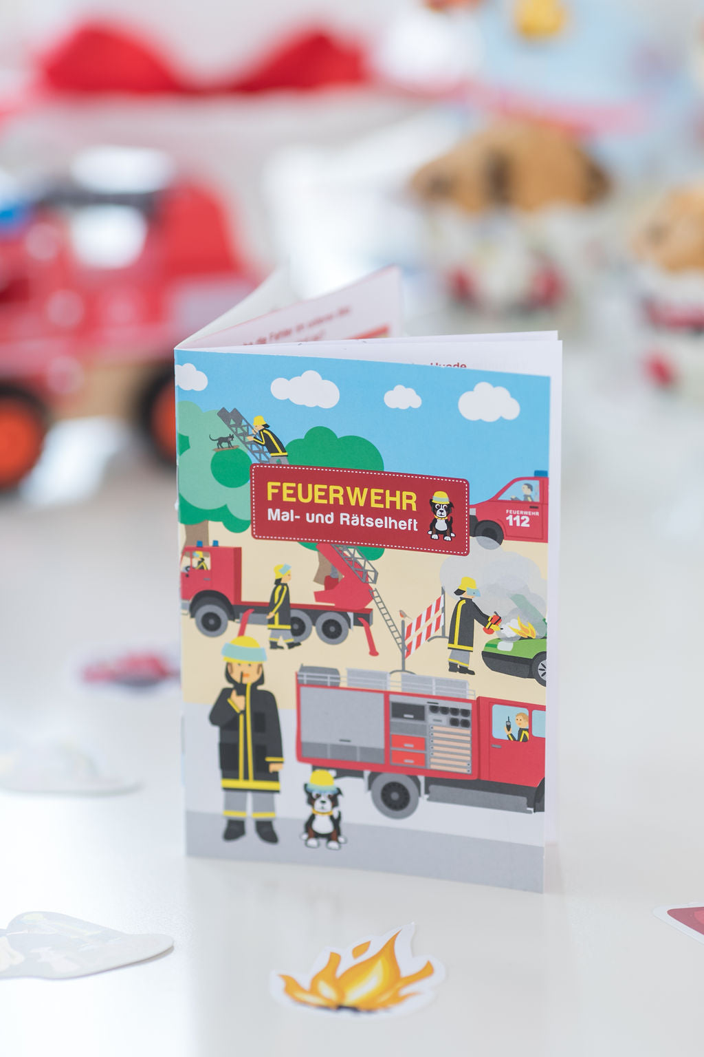 Feuerwehr Mal und Rätselheft