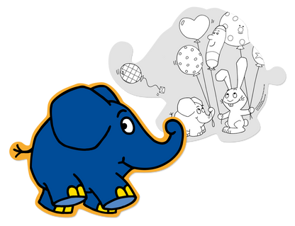 Die Sendung mit dem Elefanten Platzsets