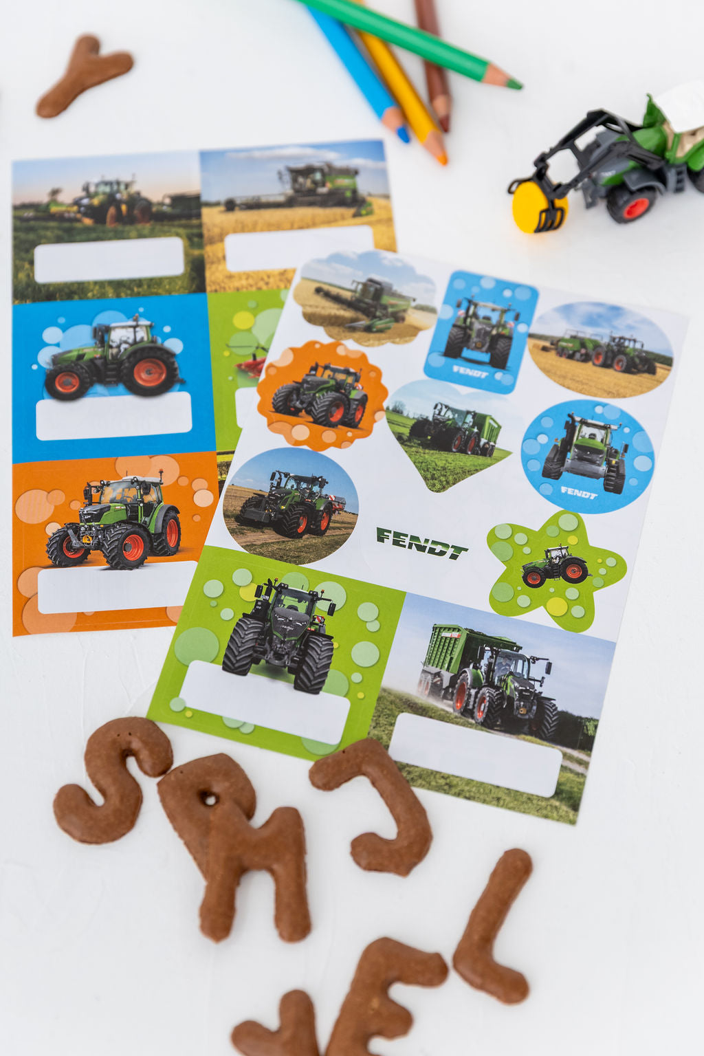 FENDT Set Namensaufkleber Motivaufkleber