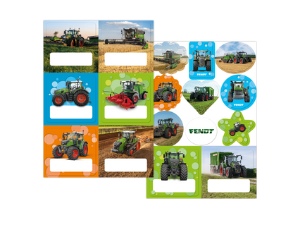 FENDT Set Namensaufkleber Motivaufkleber