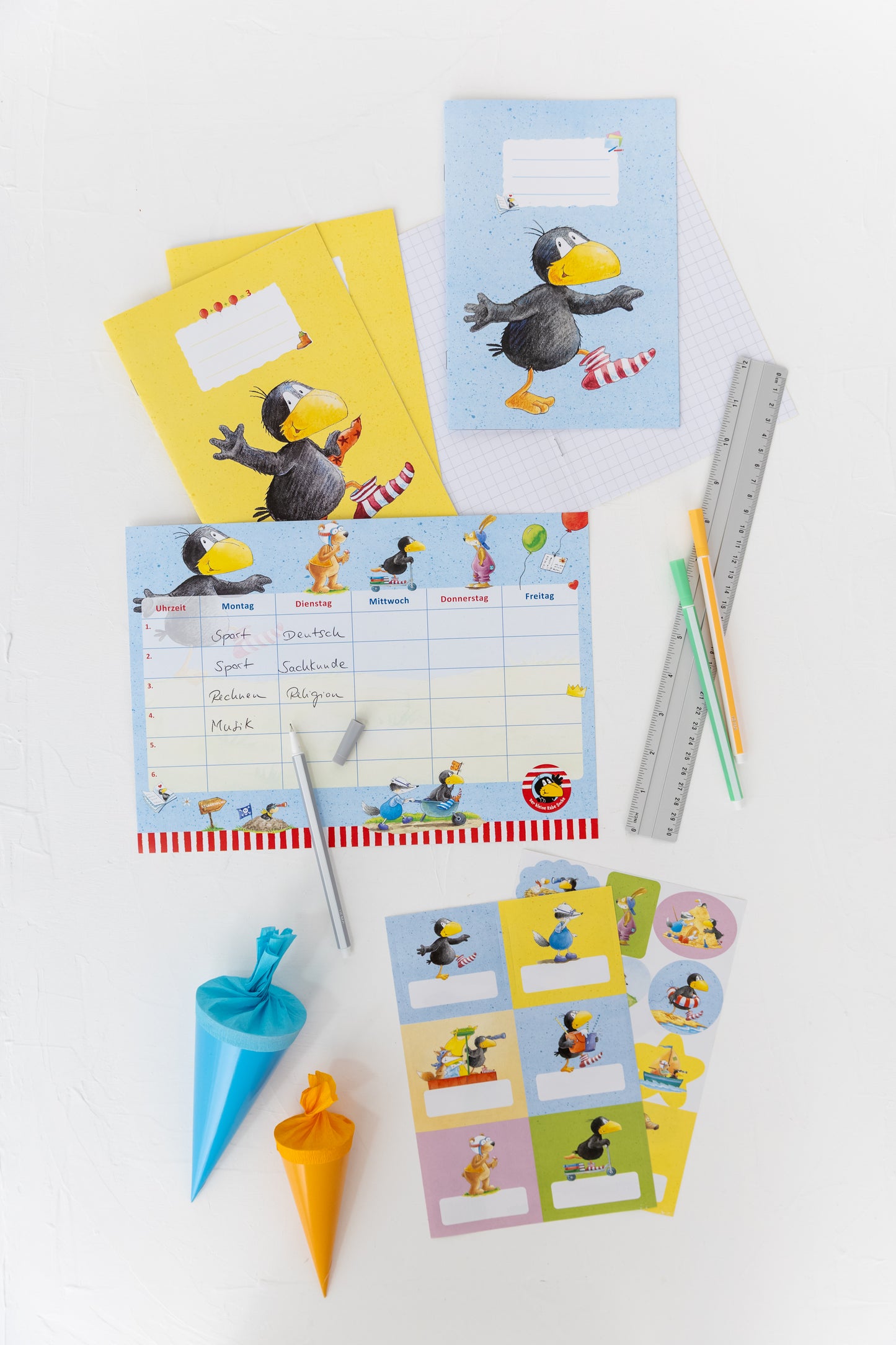 Der kleine Rabe Socke Schulanfang Set