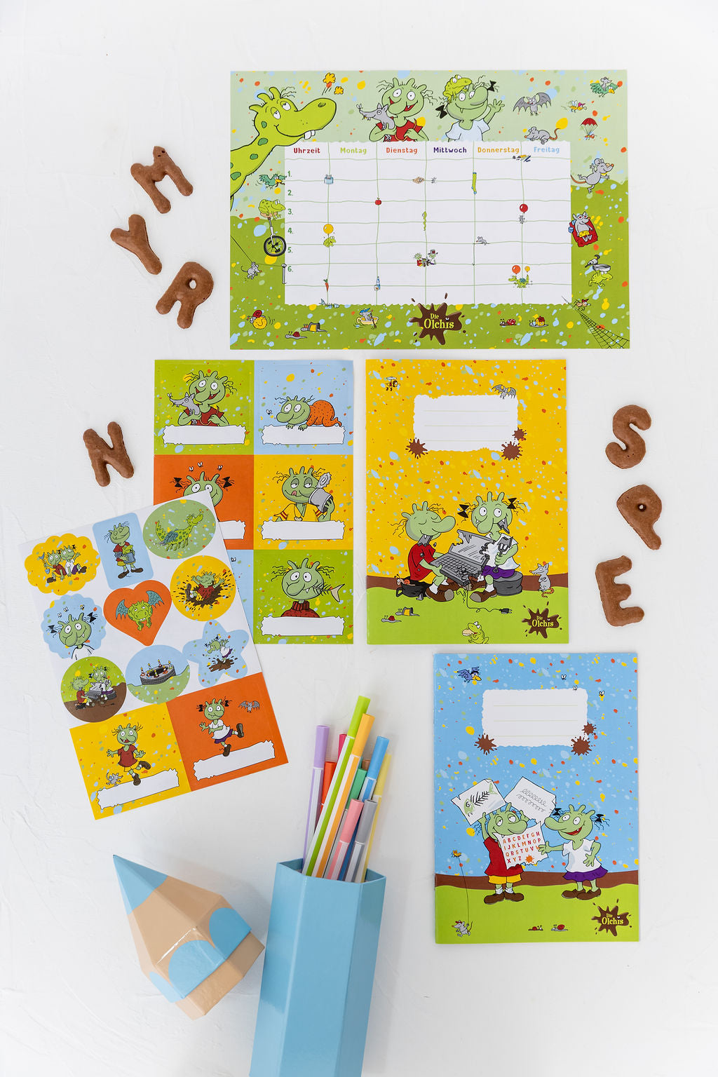 Die Olchis Schulanfang Set