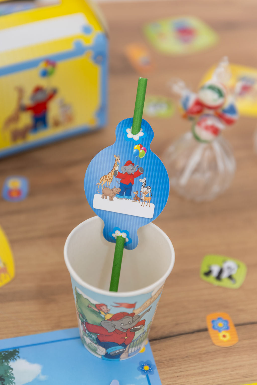 Benjamin Blümchen Trinkhalme