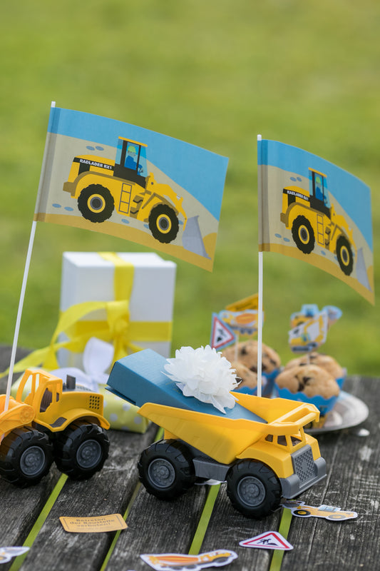 Baustelle Papierflagge
