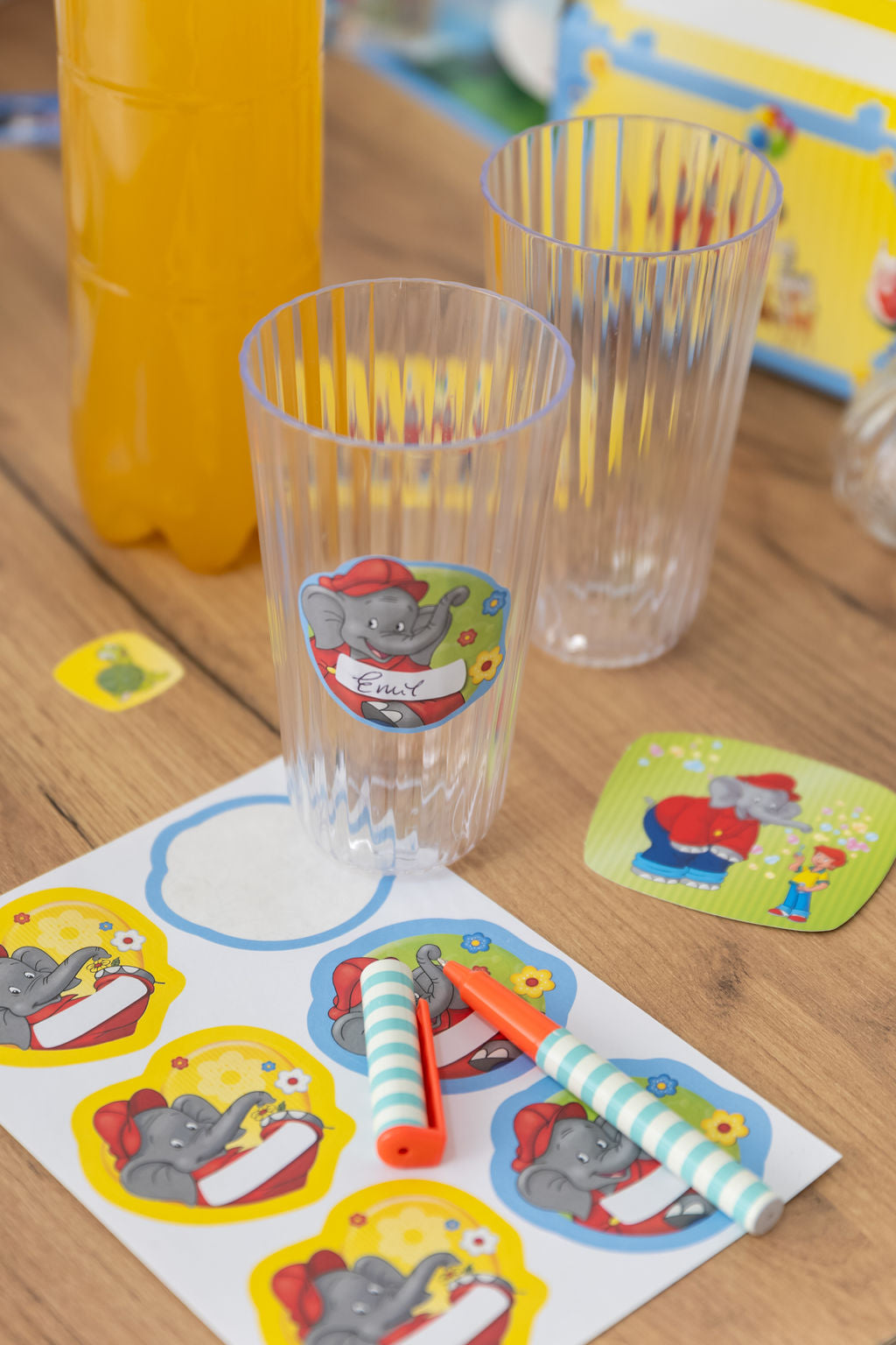 Benjamin Blümchen Namensaufkleber