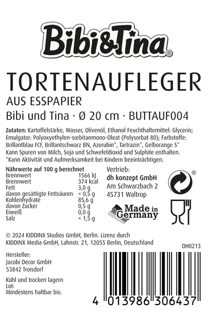 Bibi und Tina Tortenaufleger